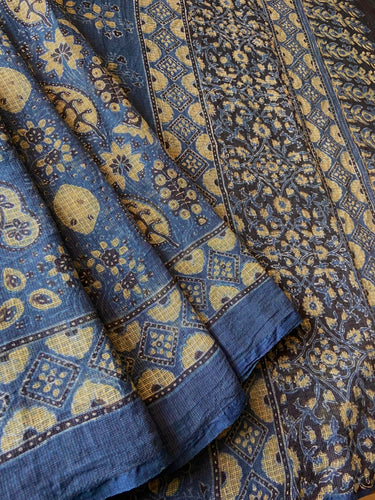 Ajrakh Kota Doria Saree