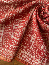 Load image into Gallery viewer, Block-Printed Natural Dye Silk-Cotton Saree