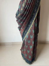 Load image into Gallery viewer, Block-Printed Silk-Cotton Saree