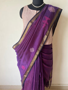 Kasuti Hand- Embroidered Saree