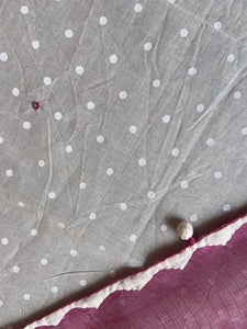 Kota Doria Appliqué Details Saree