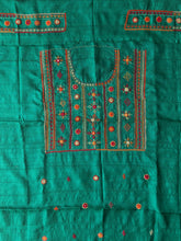 Load image into Gallery viewer, Lambani Tussar Unstitched Kurta - Tealish dark green