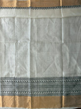 Load image into Gallery viewer, Cream Bagh Kosa Kota Weave Silk Saree
