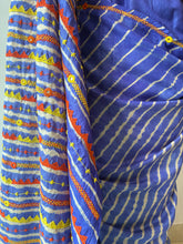Load image into Gallery viewer, Lambani Embroidered Tussar Leheriya Saree