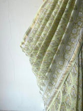 Load image into Gallery viewer, Block-Printed Silk-Cotton Saree