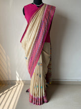 Load image into Gallery viewer, Lambani Karvati Kinaar Vidarbha Tussar Handwoven Saree