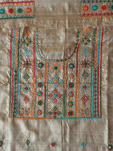 Load image into Gallery viewer, Lambani Tussar Unstitched Kurta - Natural Tussar