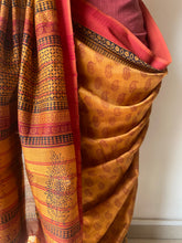 Load image into Gallery viewer, Bagh Maheshwari Silk Cotton Saree