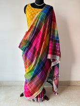 Load image into Gallery viewer, Handwoven Bhujodi Kala Cotton Saree
