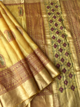 Load image into Gallery viewer, Yellow Bagh Kosa Kota Weave Silk Saree