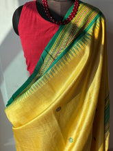 Load image into Gallery viewer, Karvati Kinaar Vidarbha Tussar Handwoven Saree
