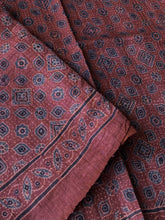 Load image into Gallery viewer, Ajrakh Desi Tussar Silk Saree