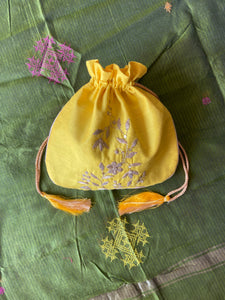 Silk Potli Yellow