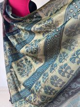 Load image into Gallery viewer, Block-Printed Silk-Cotton Saree