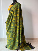 Load image into Gallery viewer, Ajrakh Mulberry Silk Saree