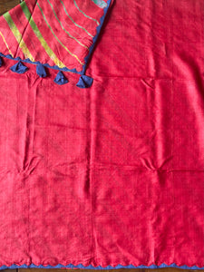 Leheriya Tussar Silk Saree