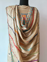Load image into Gallery viewer, Lambani Embroidered Tussar Dupatta