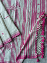 Load image into Gallery viewer, Handwoven Bhujodi Kala Cotton Saree