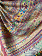 Load image into Gallery viewer, Lambani Karvati Kinaar Vidarbha Tussar Handwoven Saree