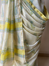 Load image into Gallery viewer, Block-Printed Silk-Cotton Saree