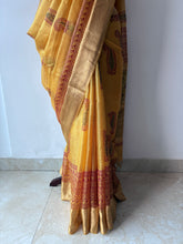 Load image into Gallery viewer, Yellow Bagh Kosa Kota Weave Silk Saree