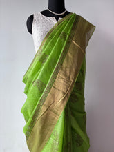 Load image into Gallery viewer, Bagh Kosa Kota Weave Silk Saree
