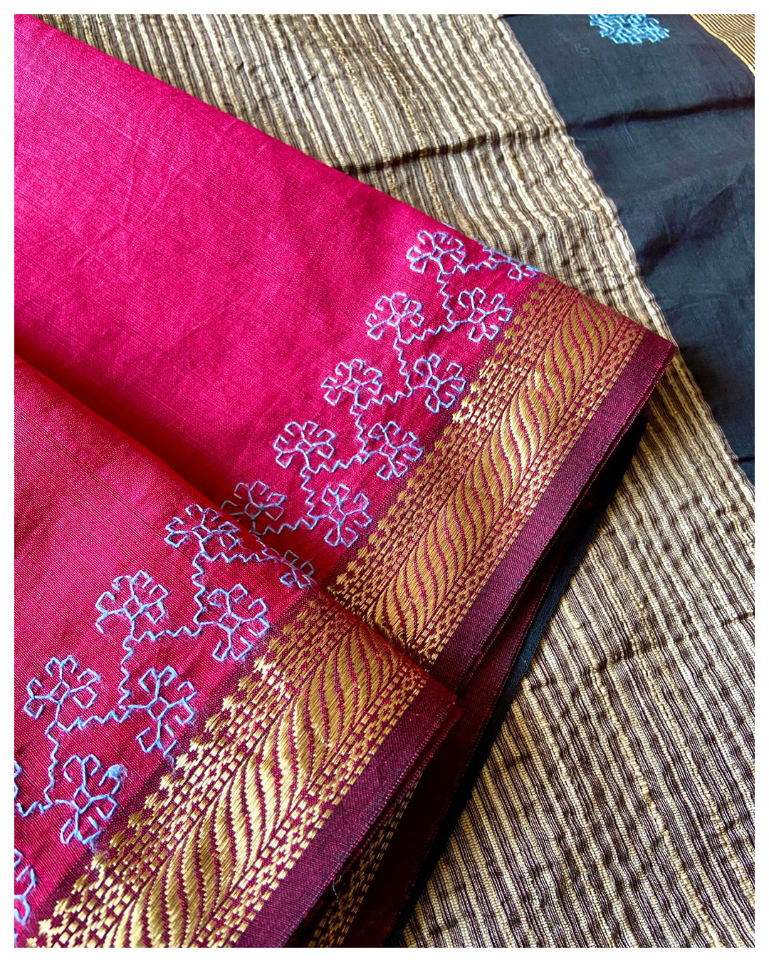 Kasuti Hand- Embroidered Saree