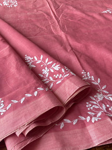 Appliqué Mangalgiri Handwoven Cotton Saree