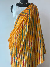 Load image into Gallery viewer, Lambani Embroidered Tussar Leheriya Saree
