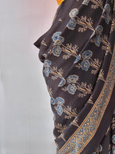 Load image into Gallery viewer, Ajrakh Mulberry Silk Saree
