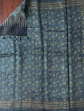 Load image into Gallery viewer, Ajrakh Desi Tussar Silk Saree
