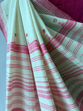 Load image into Gallery viewer, Handwoven Bhujodi Kala Cotton Saree