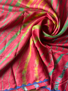 Leheriya Tussar Silk Saree