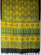Load image into Gallery viewer, Ajrakh Mulberry Silk Saree