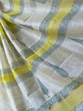 Load image into Gallery viewer, Block-Printed Silk-Cotton Saree