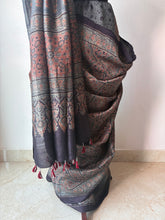 Load image into Gallery viewer, Ajrakh Tussar Silk Saree