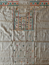 Load image into Gallery viewer, Lambani Tussar Unstitched Kurta - Natural Tussar
