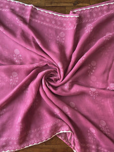 Kota Doria Appliqué Details Saree