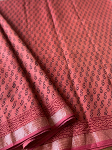 Bagh Maheshwari Silk Cotton Saree