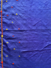 Load image into Gallery viewer, Lambani Embroidered Tussar Leheriya Saree
