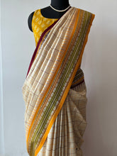 Load image into Gallery viewer, Karvati Kinaar Vidarbha Tussar Jaala Palla Saree
