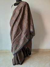Load image into Gallery viewer, Ajrakh Tussar Silk Saree