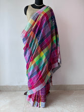 Load image into Gallery viewer, Handwoven Bhujodi Kala Cotton Saree