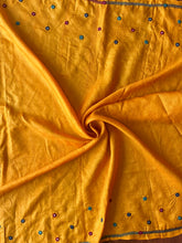 Load image into Gallery viewer, Lambani Embroidered Tussar Leheriya Saree