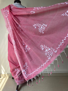 Appliqué Mangalgiri Handwoven Cotton Saree