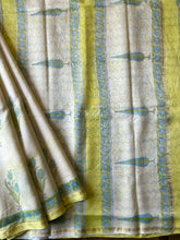 Load image into Gallery viewer, Block-Printed Silk-Cotton Saree