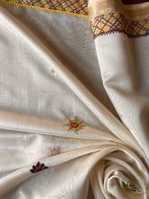 Load image into Gallery viewer, Lambani Embroidered Handwoven Maheshwari Silk-Cotton Saree.