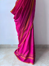 Load image into Gallery viewer, Handwoven Bhujodi Mulberry silk Saree
