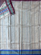 Load image into Gallery viewer, Karvati Kinar Vidarbha Tussar Jaala Palla Saree