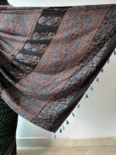 Load image into Gallery viewer, Ajrakh Bandhej fine Modal Silk Saree
